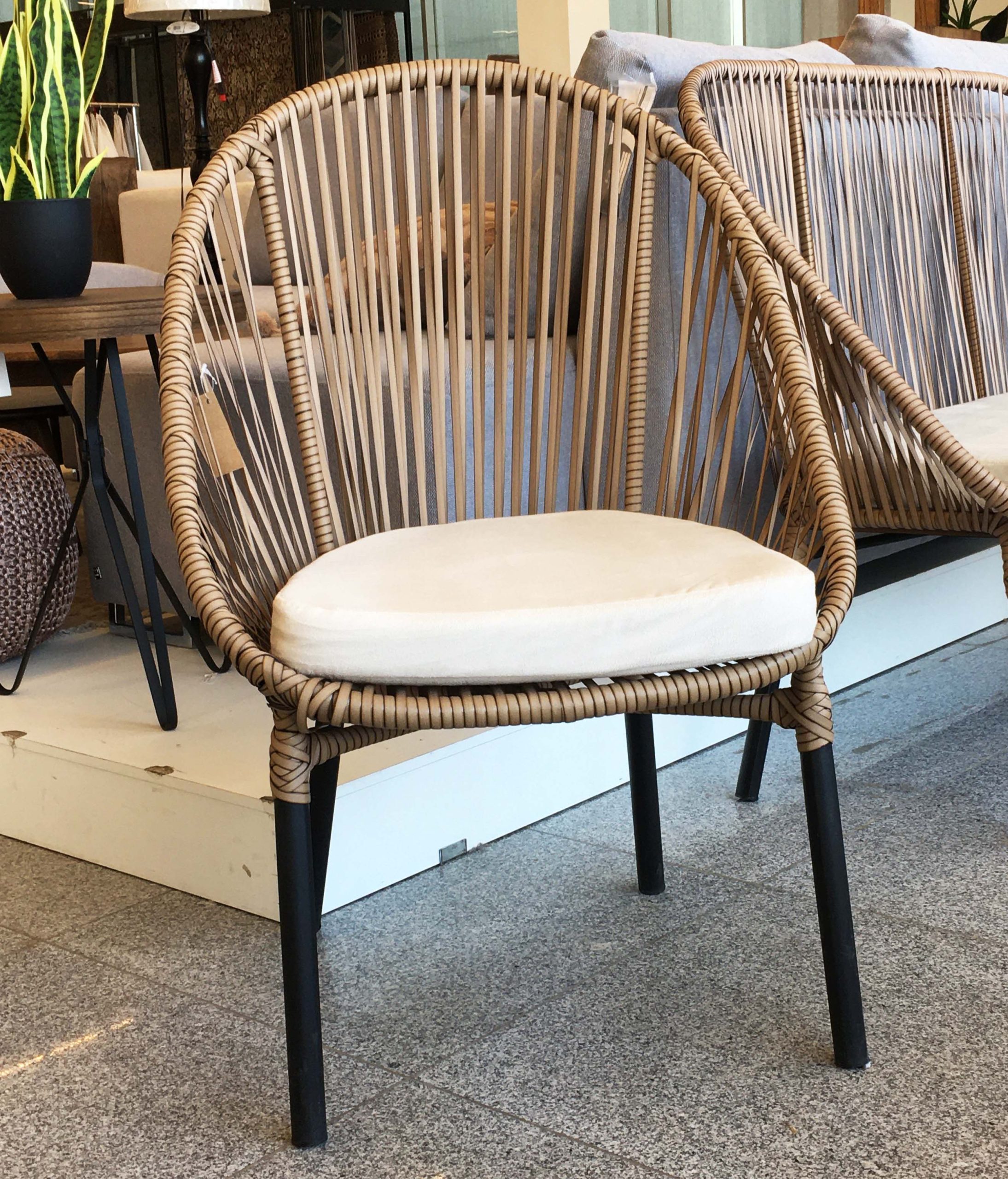 SILLON VINTAGE 2 CUERPOS Ratán Sintético Exterior Interior - Imagen 4