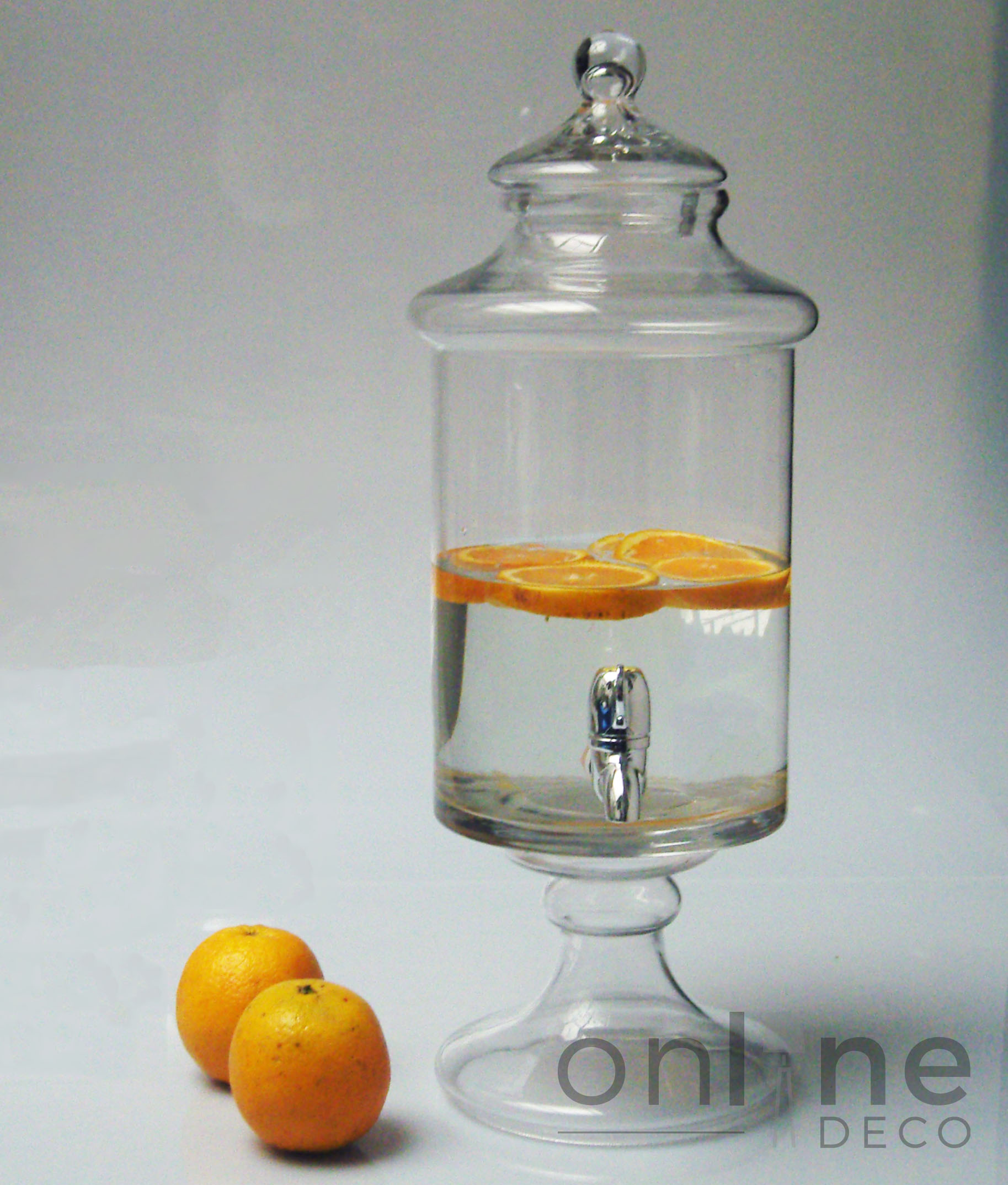 Dispenser Cristal con Grifo y Pie