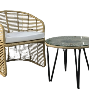 SILLONES Ratán Sintético Exterior Interior RHEMMIS Juego 3 Pzas.