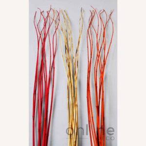 Flores Varas decorativas disecadas - Bamboo Twist color bordó