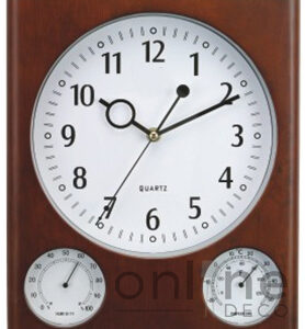 Reloj de Pared rectangular triple función