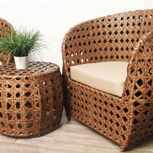 SILLONES Ratán Sintético Exterior ADDAMS GRANDE  Juego 3 Pzas.