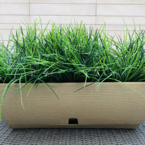 Macetero Jardinera Beige c/base Recolectora de Agua