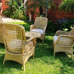 SILLONES Ratán Sintético Exterior Interior BRASIL Juego 5 Pzas.