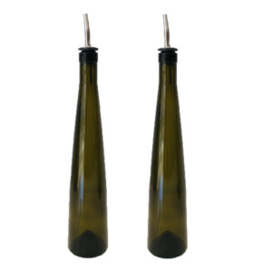 Aceiteras Altas Elegantes de Vidrio 45cm Set x 2