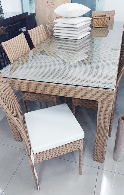 MESA Ratán Sintético Exterior Interior 8 o 10 Lugares - Imagen 4