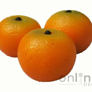 Fruta Naranja Mini decorativa  - Estuche x 12