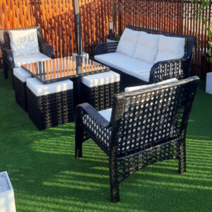 SILLONES Ratán Sintético Exterior PARTY Juego 8 Pzas.