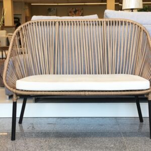 SILLON VINTAGE 2 CUERPOS Ratán Sintético Exterior Interior
