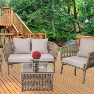 SILLONES SOGA MARINA Exterior BACIO Juego 4 Pzas.