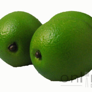 Fruta Lima Mini decorativa  - Estuche x 12