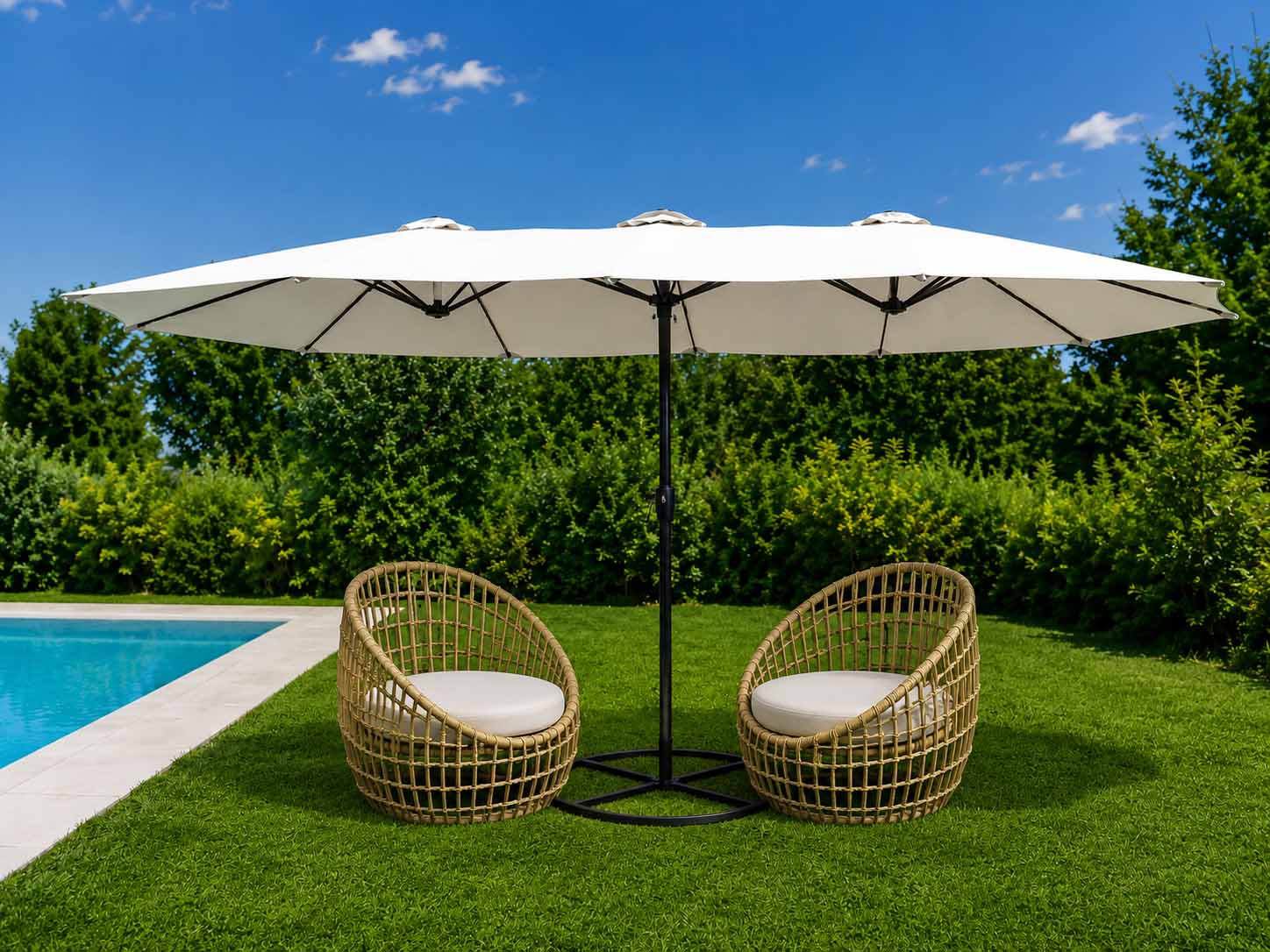 SILLONES SUN Sintético Exterior Interior Juego 3 Pzas. - Imagen 5