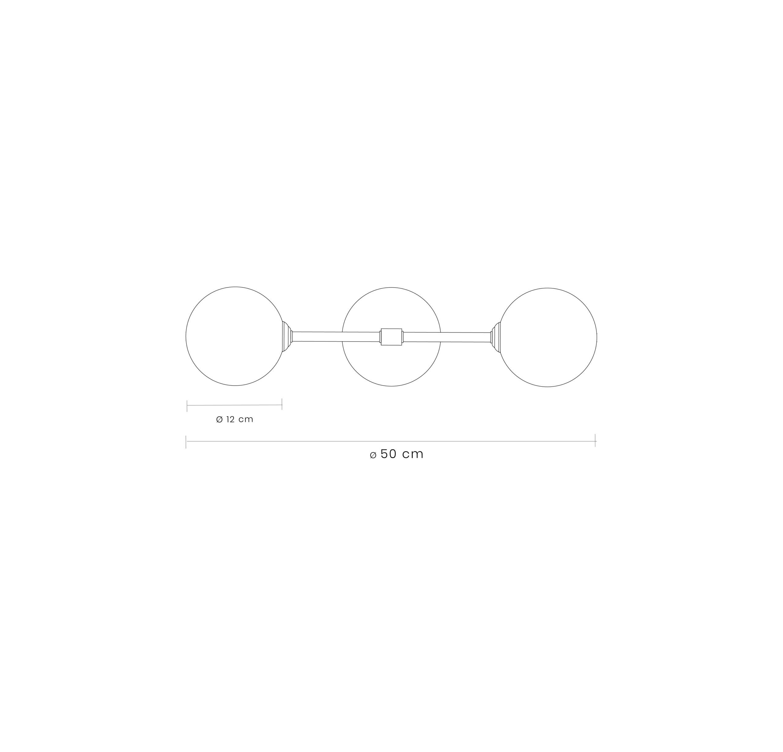 Lámpara Aplique de Pared VITRA DOBLE NEGRA - Imagen 3