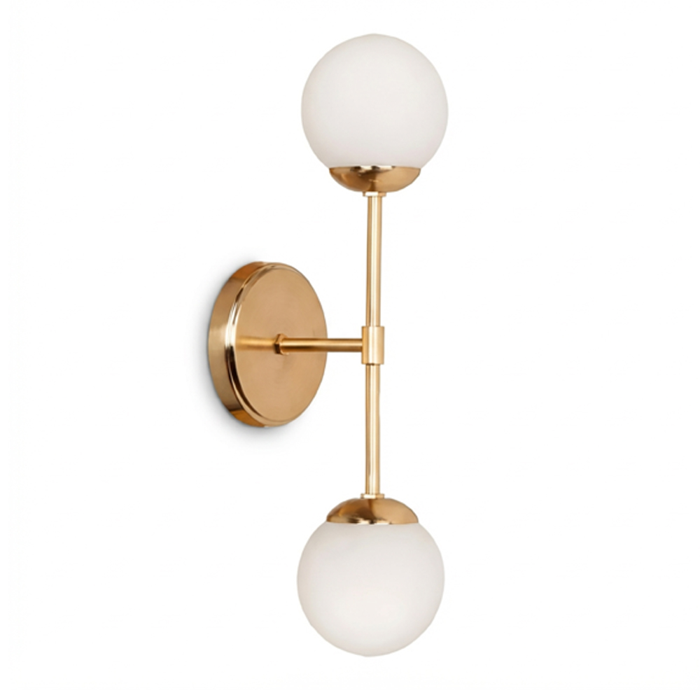 Lámpara Aplique de Pared VITRA DOBLE DORADA