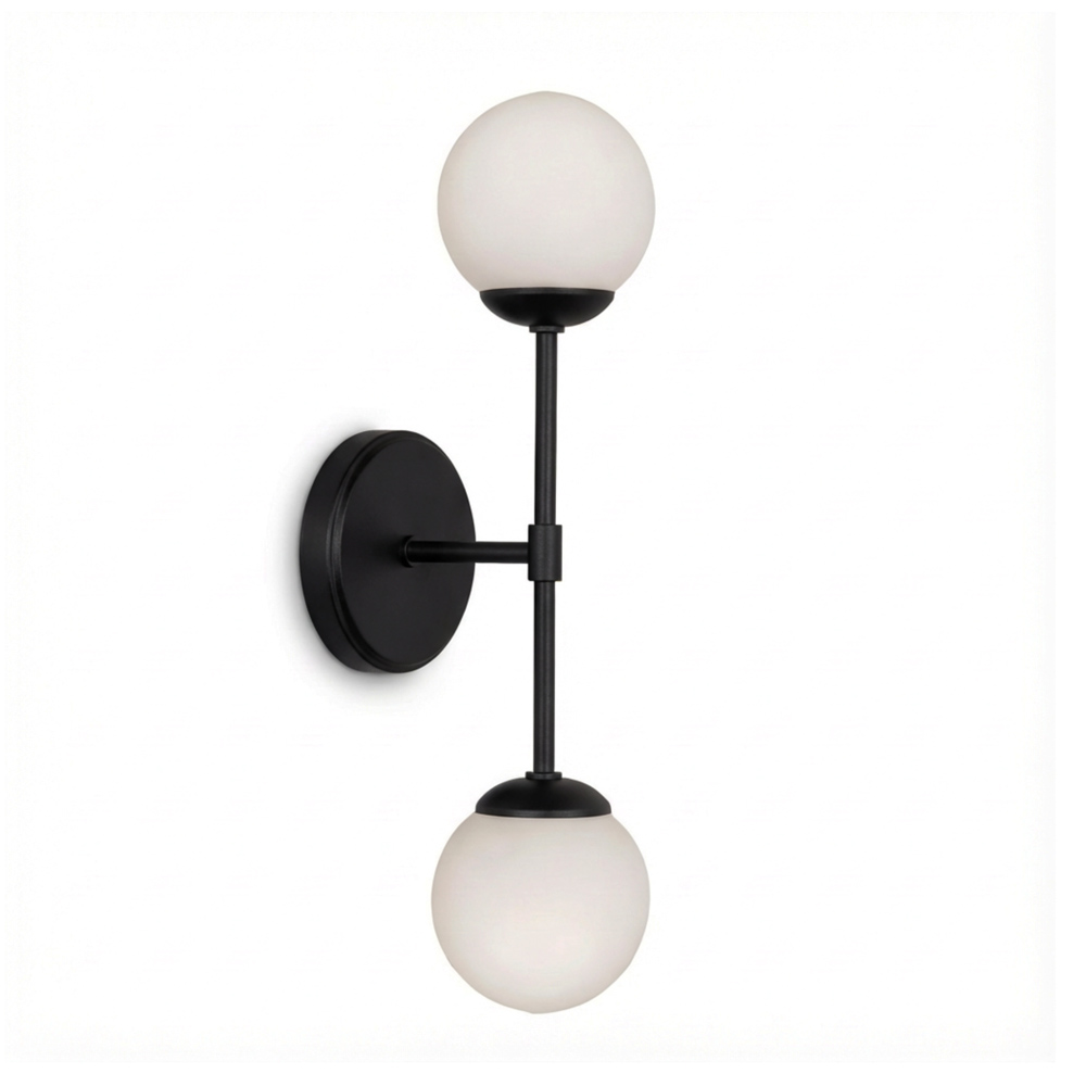 Lámpara Aplique de Pared VITRA DOBLE NEGRA - Imagen 4