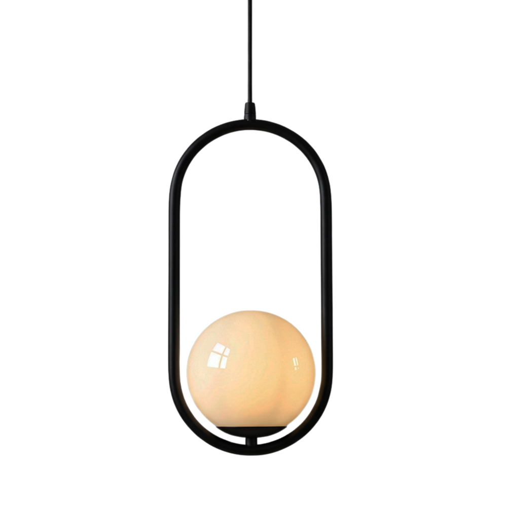 Lámpara Colgante VITRA OVAL NEGRO - Imagen 4