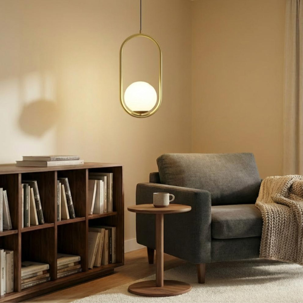 Lámpara Colgante VITRA OVAL NEGRO - Imagen 5