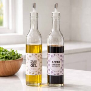 Aceiteras Olio Aceto Set x 2 Redonda